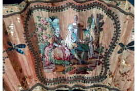 De paille et de plume, éventail vers 1770-80