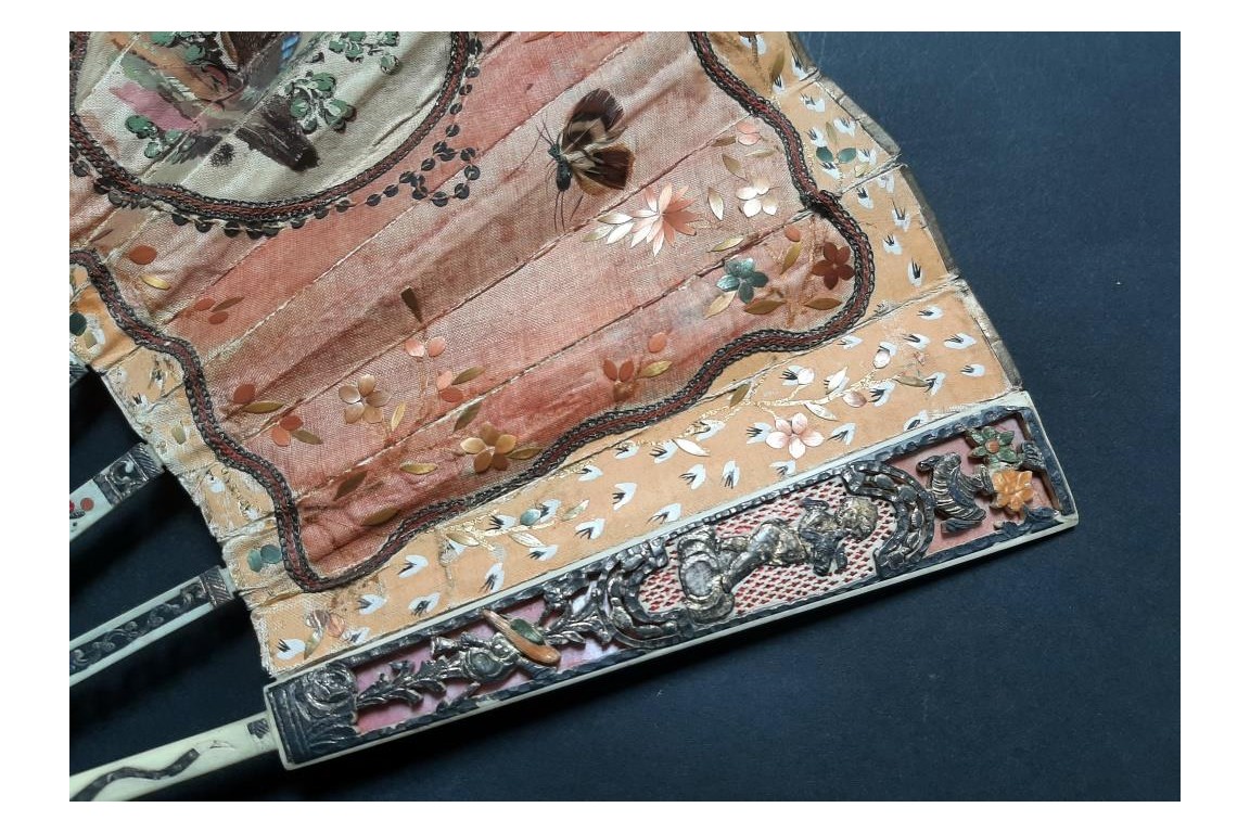 De paille et de plume, éventail vers 1770-80