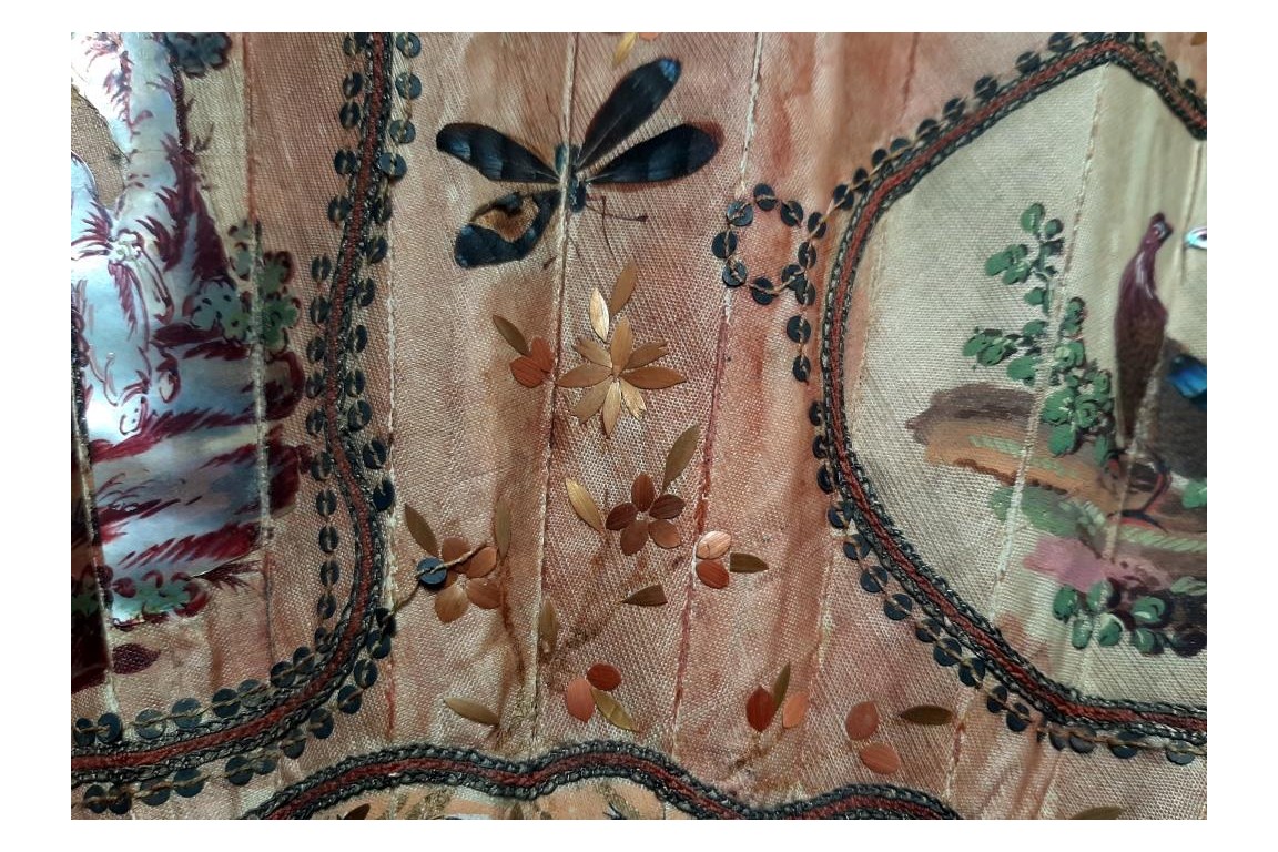 De paille et de plume, éventail vers 1770-80