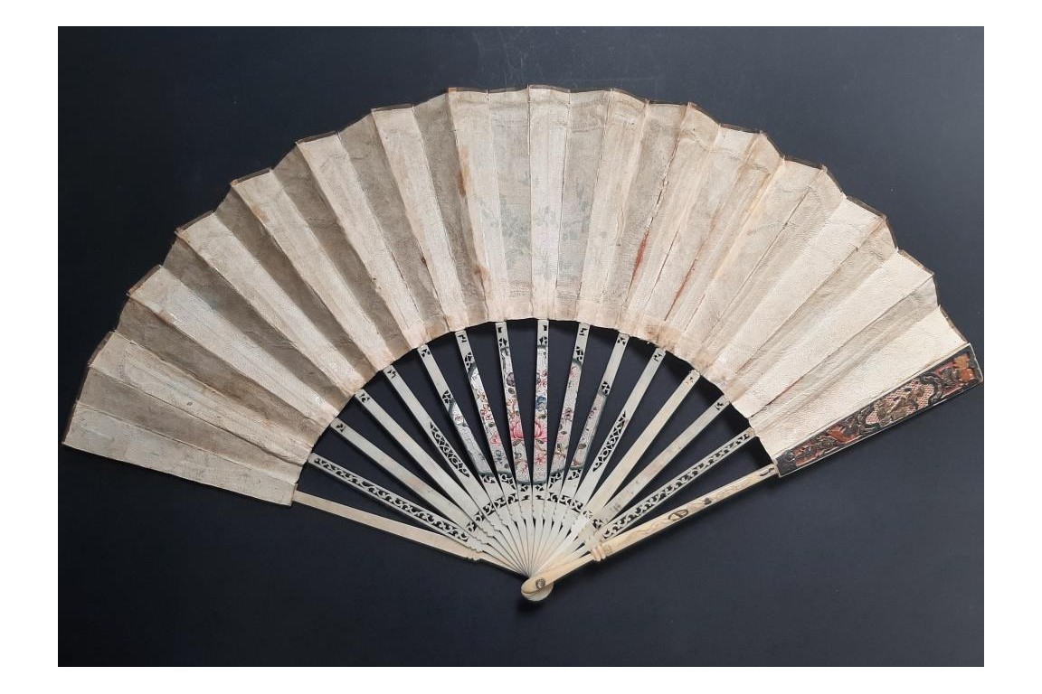 Of straw and feather, fan circa 1770-80