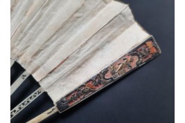 De paille et de plume, éventail vers 1770-80