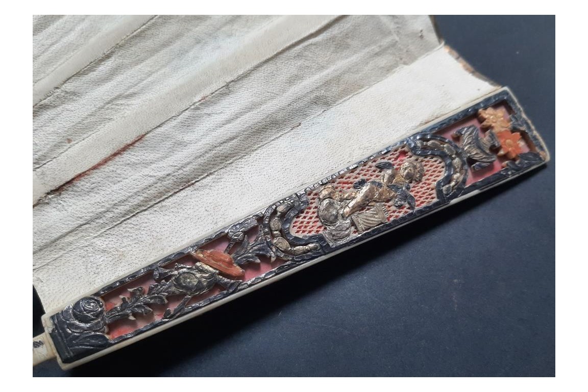 De paille et de plume, éventail vers 1770-80