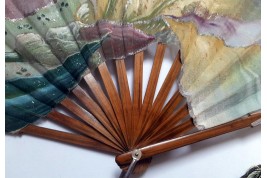 Iris by Tutin, fan circa 1900-1905