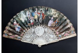 The harvest, fan circa 1750