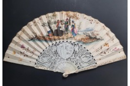 The harvest, fan circa 1750
