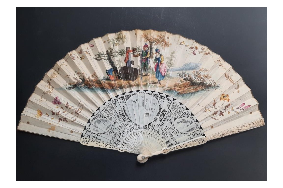 The harvest, fan circa 1750