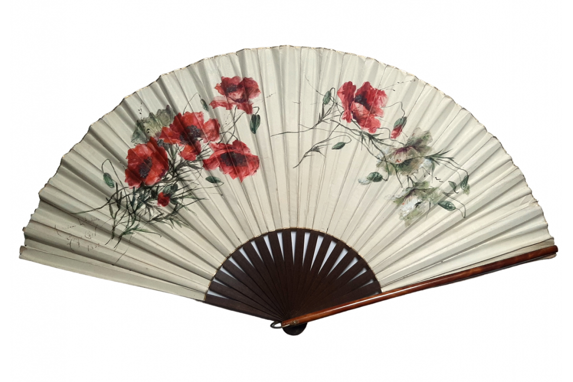 Flowers by Georges Cain, fans circa 1885