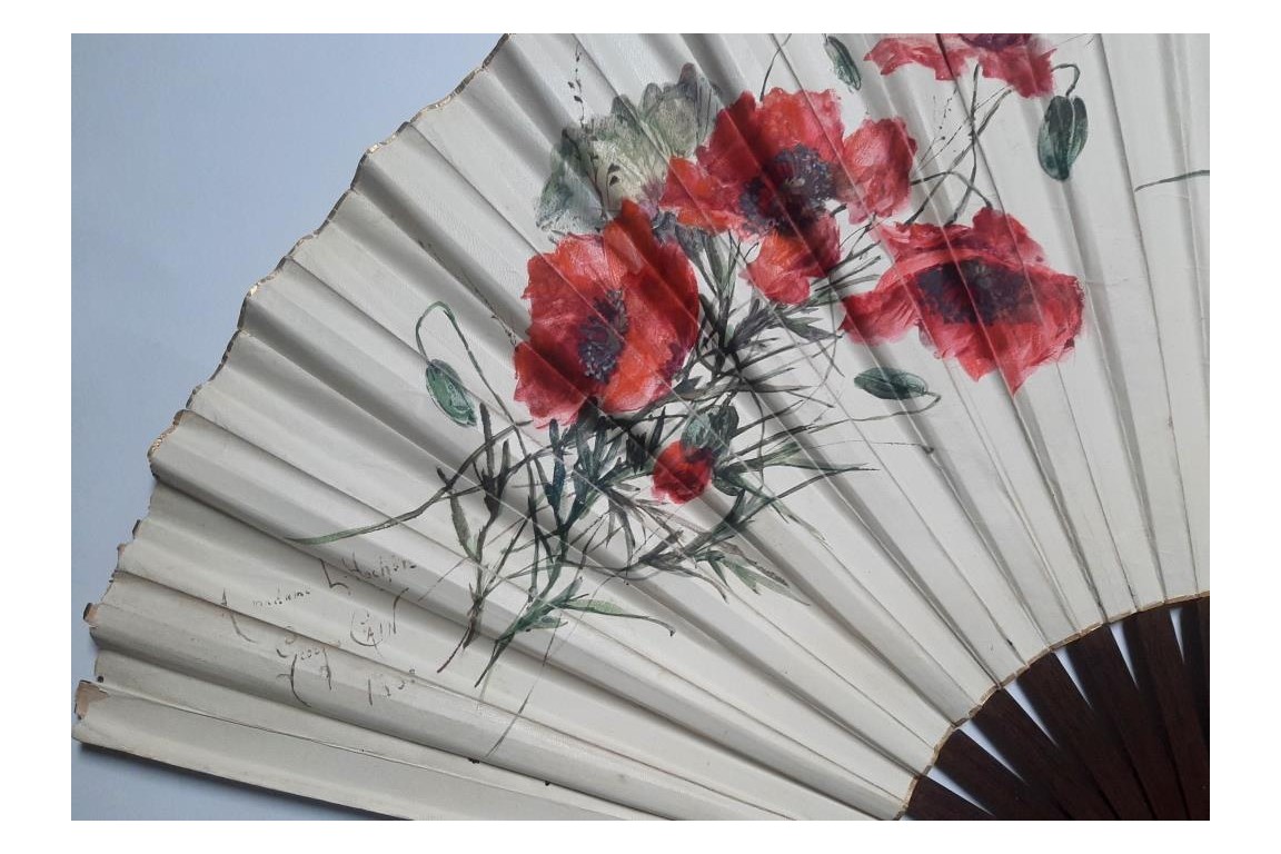 Flowers by Georges Cain, fans circa 1885