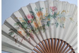 Flowers by Georges Cain, fans circa 1885