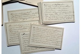Jeu de Flore, cartes pour écrire, XIXème siècle