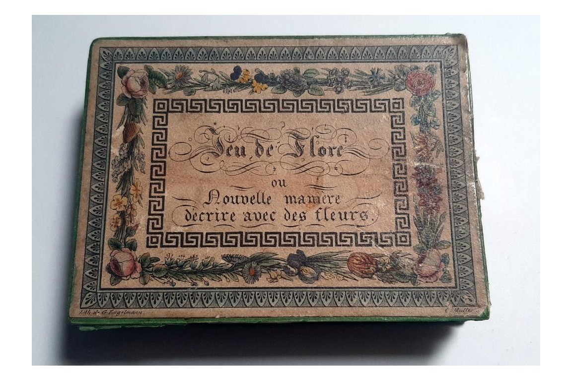 Jeu de Flore, cartes pour écrire, XIXème siècle