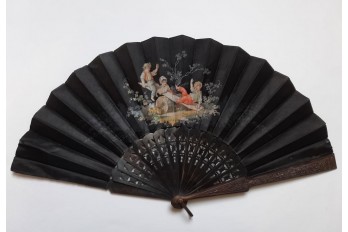 Gutta-percha and childrens, fan by Lauronce, late 19th century