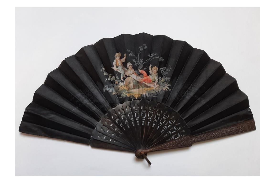 Gutta-percha and childrens, fan by Lauronce, late 19th century