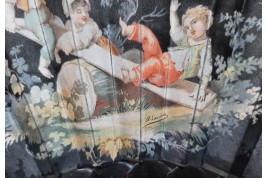 Le gutta-percha des enfants de Lauronce, éventail fin XIXe siècle