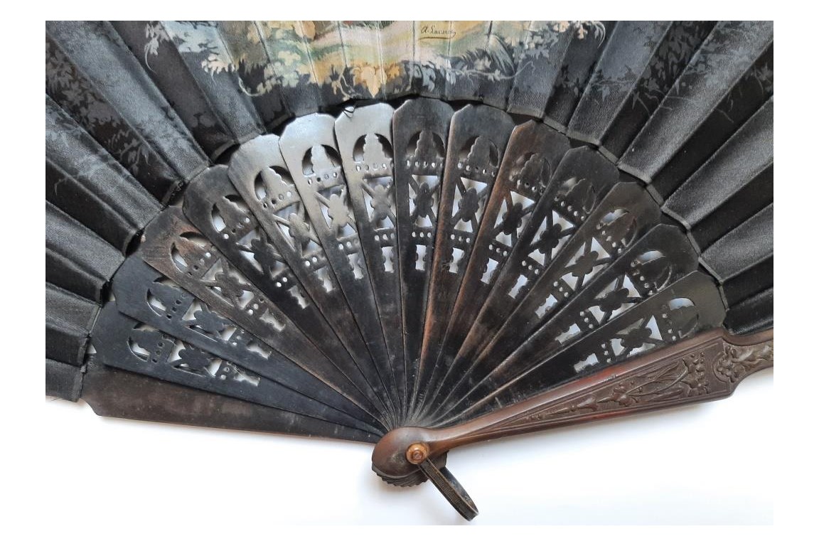 Gutta-percha and childrens, fan by Lauronce, late 19th century