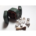 Minuscule perfum kit and patch box, early 19th century