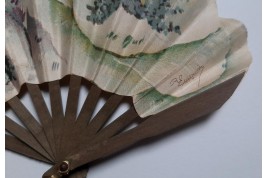 Little flowers by Lachelin, fan circa 1900