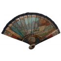 fountain and windmill, miniature fan late 19th/early 20th century
