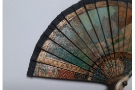 fountain and windmill, miniature fan late 19th/early 20th century