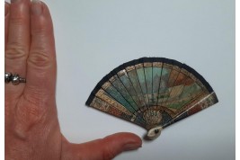 fountain and windmill, miniature fan late 19th/early 20th century