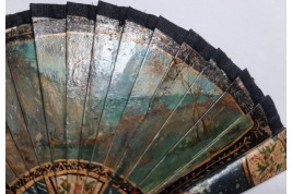 fountain and windmill, miniature fan late 19th/early 20th century