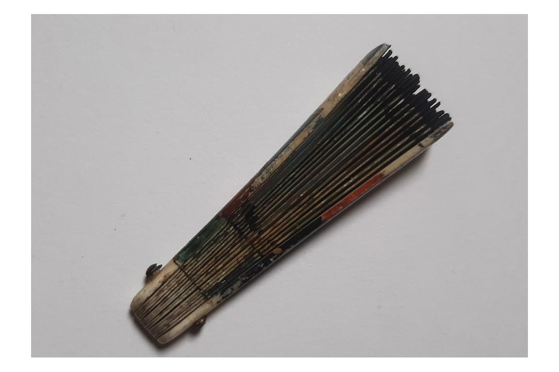 fountain and windmill, miniature fan late 19th/early 20th century