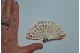 Bone, doll fan circa 1900