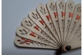 Bone, doll fan circa 1900