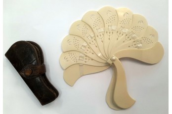 Small bakelite, half-cocard fan, early 20th century