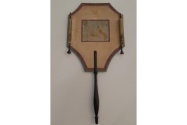 Children's play, scrolling screen fan, crca 1820-30