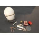 Egg, miniature kit, early 19th century