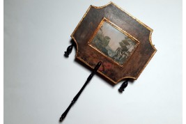 Ancient Greece, scrolling fixed fan by Leydier circa 1830-40