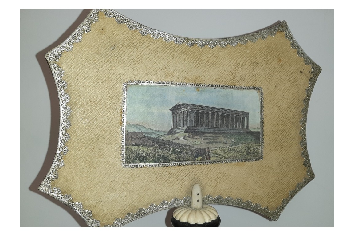 The Valle dei Templi in Agrigento (Sicily), 19th century fixed fan