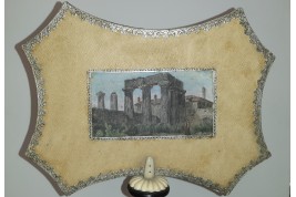 The Valle dei Templi in Agrigento (Sicily), 19th century fixed fan