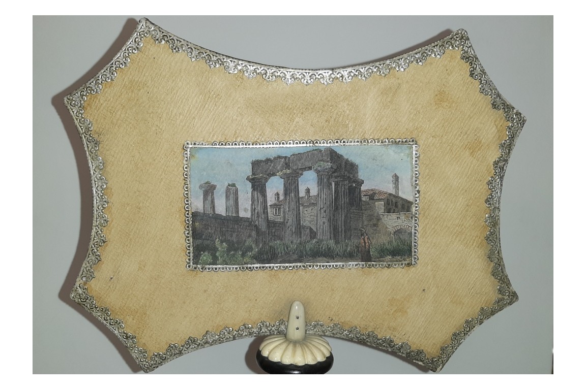 The Valle dei Templi in Agrigento (Sicily), 19th century fixed fan