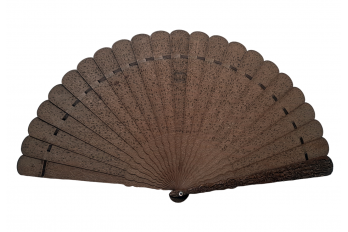 Chinese sandalwood, 19th century fan