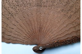 Chinese sandalwood, 19th century fan