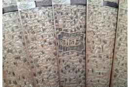Santal de Chine, éventail XIXème siècle