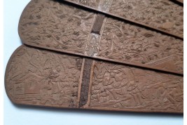 Santal de Chine, éventail XIXème siècle