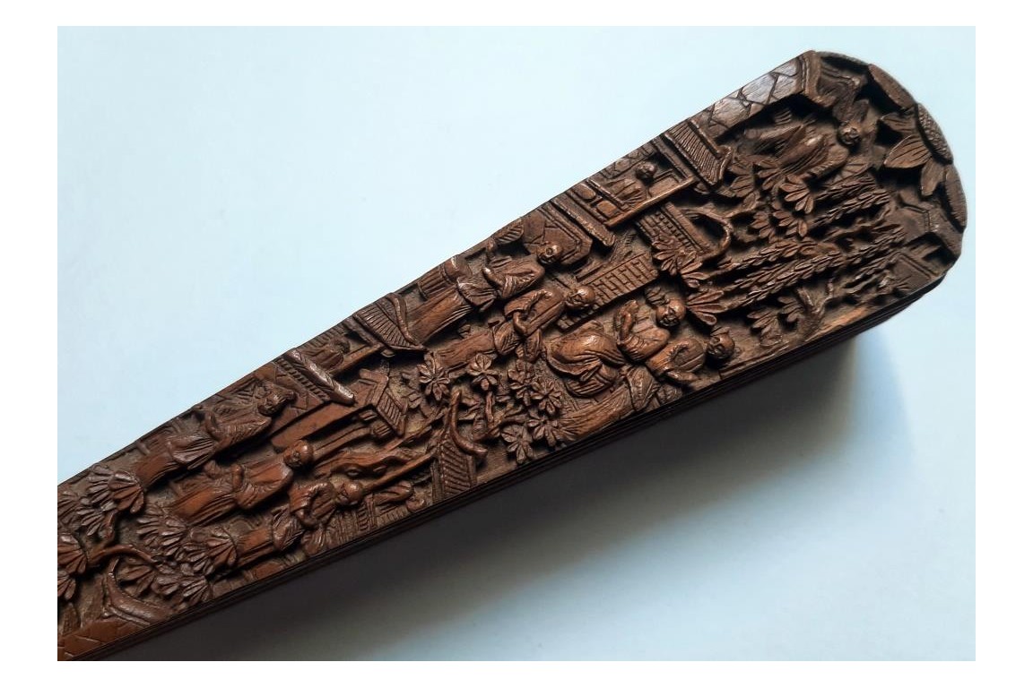 Santal de Chine, éventail XIXème siècle