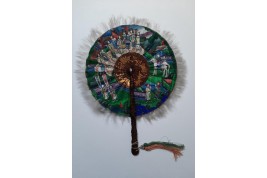 Cockade fan, China, 19th century