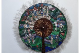 Cockade fan, China, 19th century