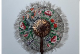 Cockade fan, China, 19th century