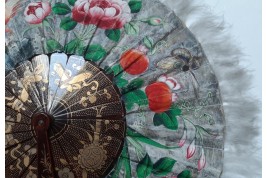 Cockade fan, China, 19th century