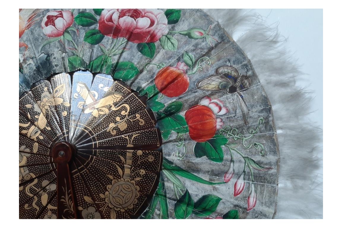 Cockade fan, China, 19th century