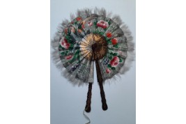 Cockade fan, China, 19th century