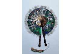 Cockade fan, China, 19th century