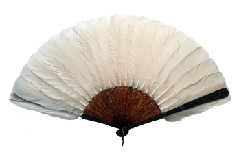 Chinese feather, late 19th century fan