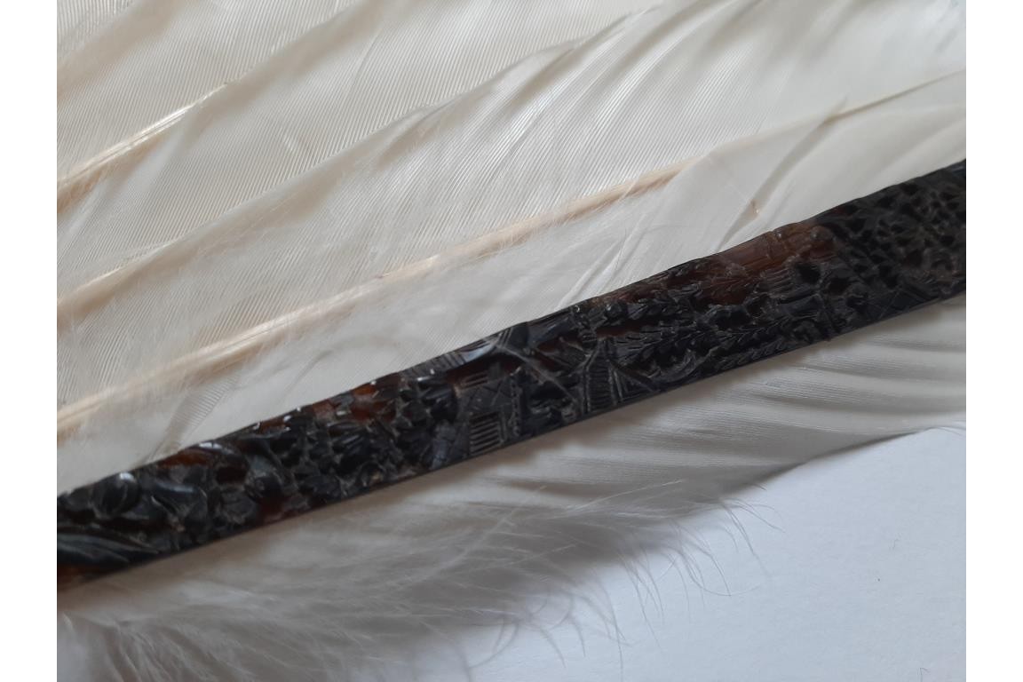 Chinese feather, late 19th century fan