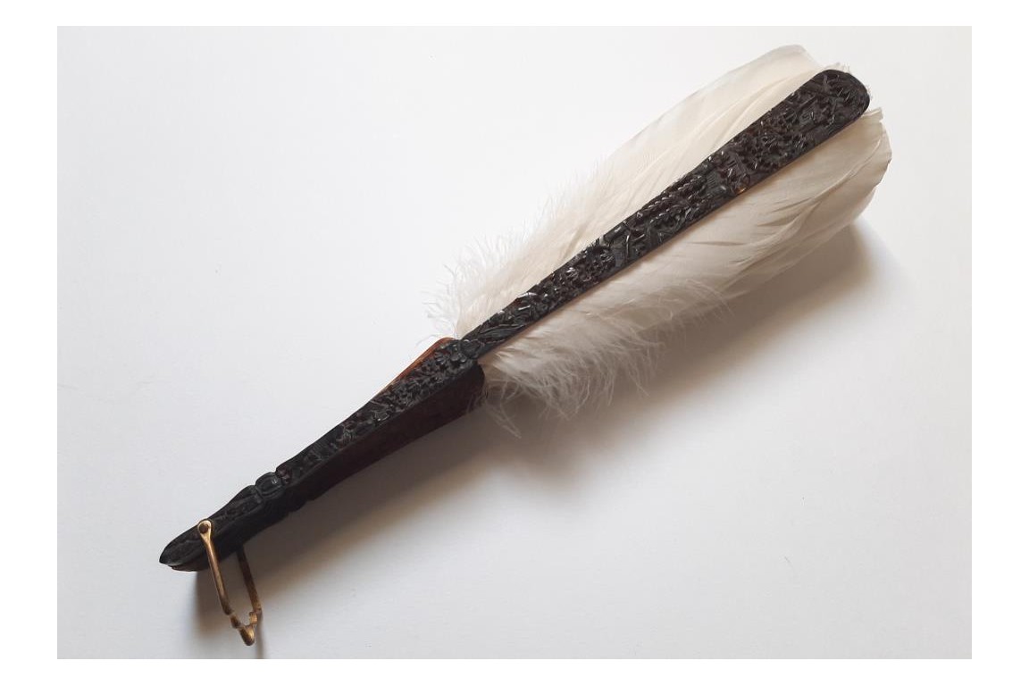 Chinese feather, late 19th century fan